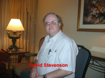 David Stevenson in the suite